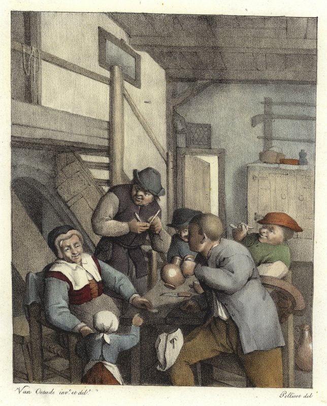 Hollandske bønder drikker af Adriaen Jansz. van Ostade