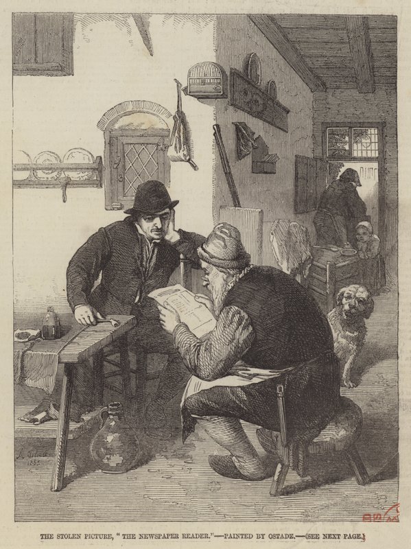 Avislæseren af Adriaen Jansz. van Ostade