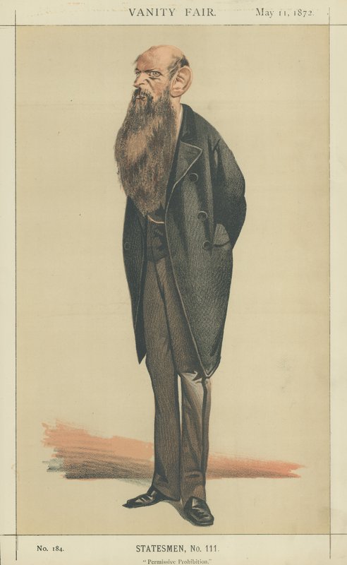 Sir Wilfrid Lawson (farvelitografi) af Adriano Cecioni