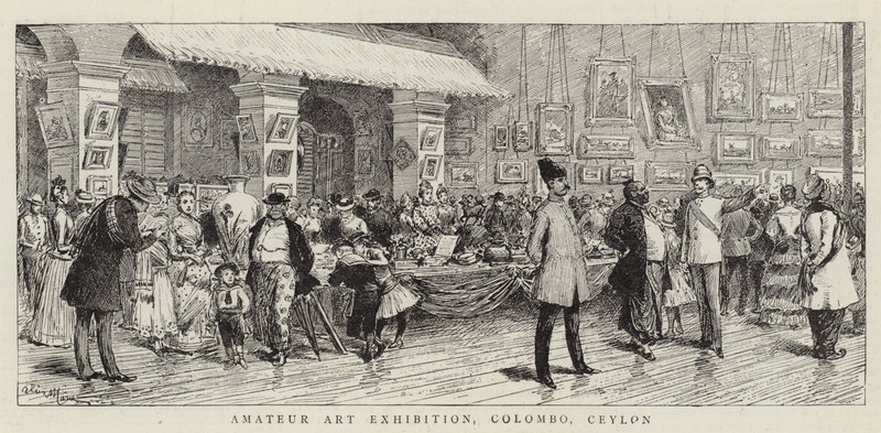 Udstilling af amatørkunst, Colombo, Ceylon af Adrien Emmanuel Marie