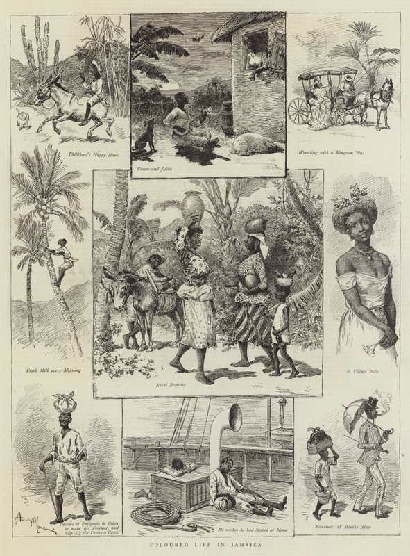 Farvet liv på Jamaica af Adrien Emmanuel Marie