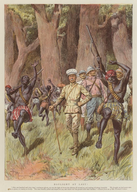 Endelig dagslys! (chromolitho) af Adrien Emmanuel Marie