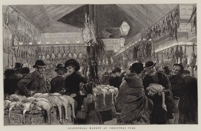 Leadenhall Market ved juletid af Adrien Emmanuel Marie
