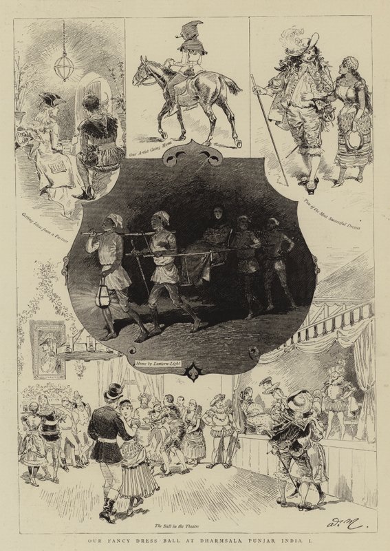 Vores udklædningsbal i Dharmsala, Punjab, Indien, I af Adrien Emmanuel Marie
