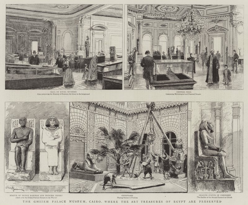 Ghizeh Palace Museum, Kairo, hvor Egyptens kunstskatte er bevaret af Adrien Emmanuel Marie