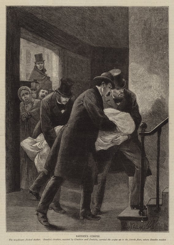 Illustration til The History of a Crime, af Victor Hugo af Adrien Emmanuel Marie