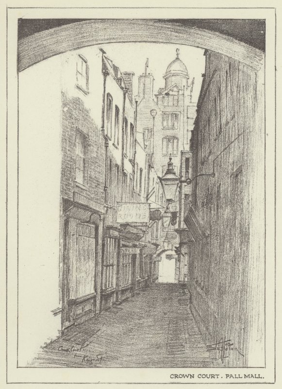 Crown Court, Pall Mall af Alan Stapleton