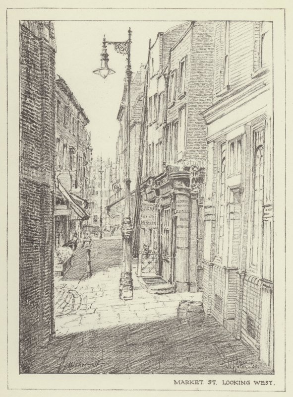 Market Street, der ser mod vest af Alan Stapleton