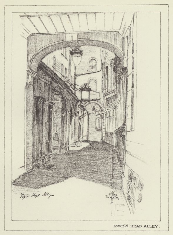 Popes Head Alley af Alan Stapleton