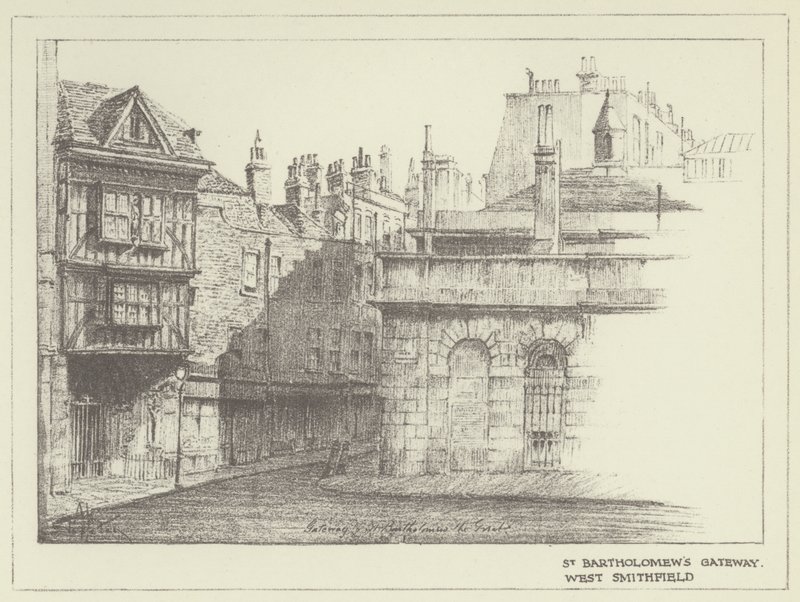 St Bartholomews Gateway, West Smithfield af Alan Stapleton