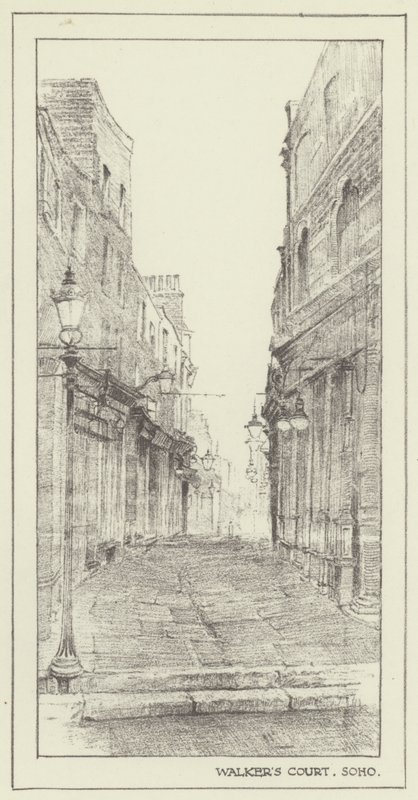 Walkers Court, Soho af Alan Stapleton
