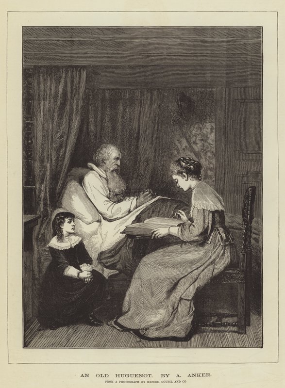 En gammel huguenot af Albert Anker