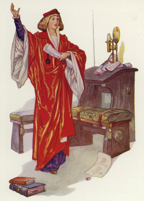 Shakespeare: The Merchant of Venice (farve litho) af Albert Edward Jackson