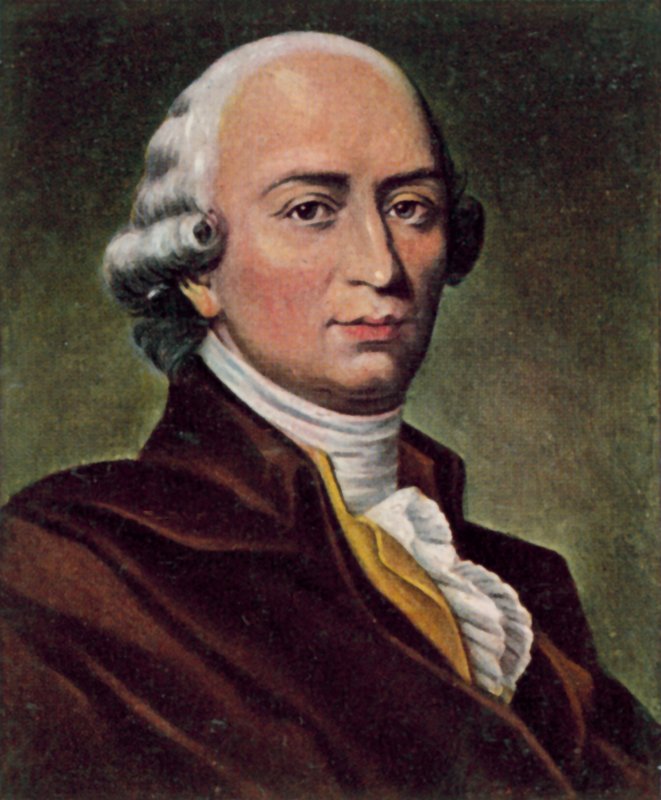 Johann Gottfried von Herder, tysk filosof og digter (farvelitografi) af Albert Graefle