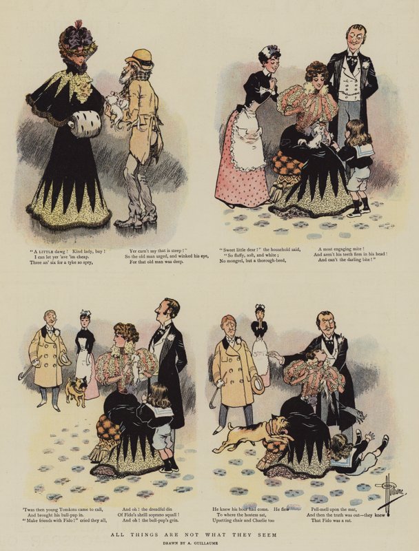 Alle ting er ikke, som de ser ud til (chromolitho) af Albert Guillaume