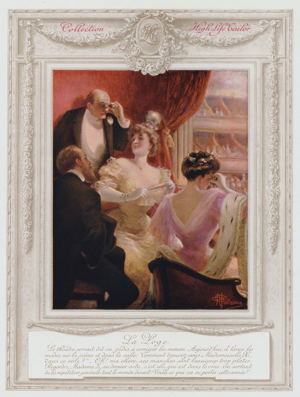 Belle Epoque Paris, Moderigtig dame i en æske i teatret af Albert Guillaume