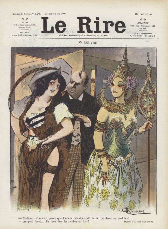 Illustration til Le Rire af Albert Guillaume