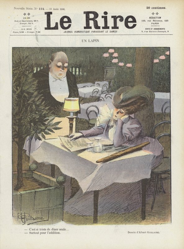 Illustration til Le Rire af Albert Guillaume