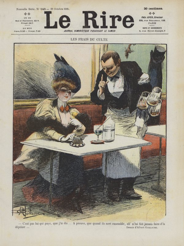 Illustration til Le Rire af Albert Guillaume