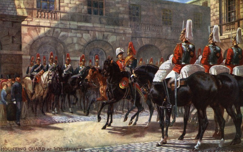 Montering af vagten i Whitehall af Albert Henry and Payne Payne