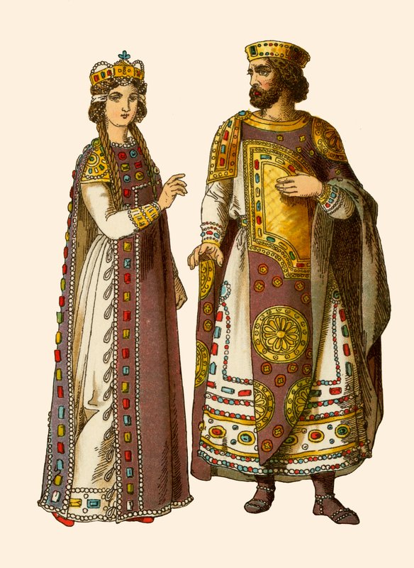 Byzantinsk kejser og kejserinde af Albert Kretschmer
