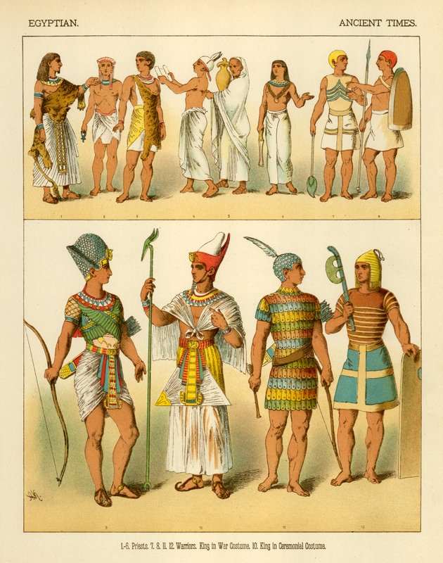 Egyptiske kostumer af Albert Kretschmer
