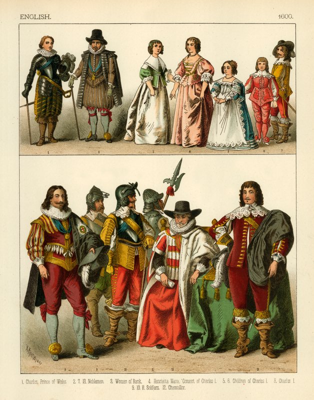 Engelsk kostume 1600 af Albert Kretschmer