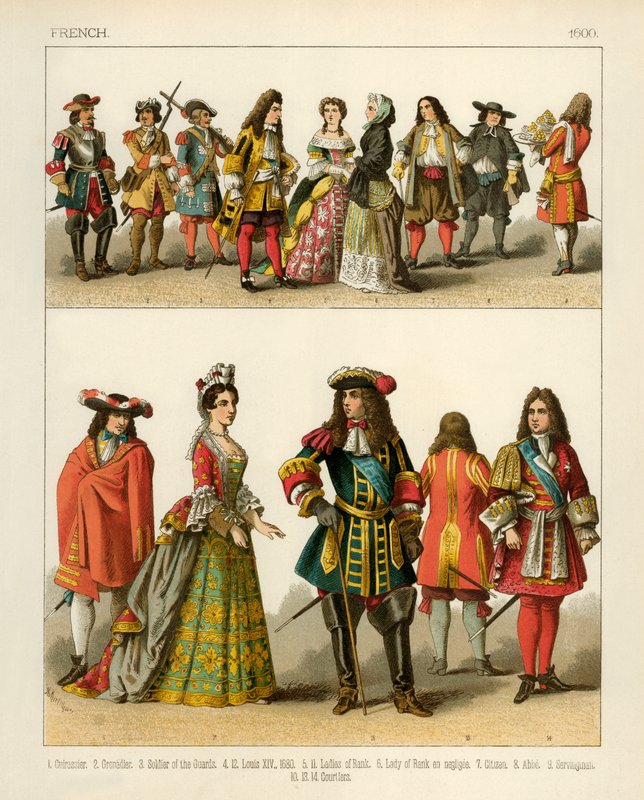 Franske kostumer 1600 af Albert Kretschmer