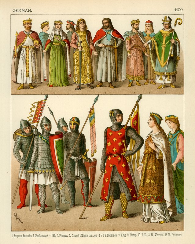 Tysk kostume 1100 af Albert Kretschmer