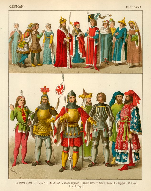 Tysk Kostume 1400-1450 af Albert Kretschmer