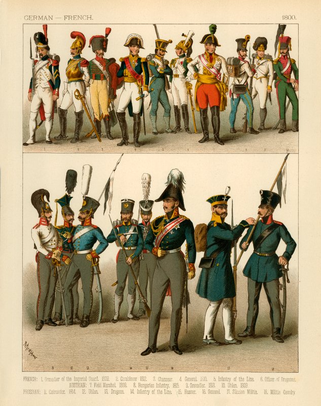 Tyske og franske Kostumer 1800 af Albert Kretschmer