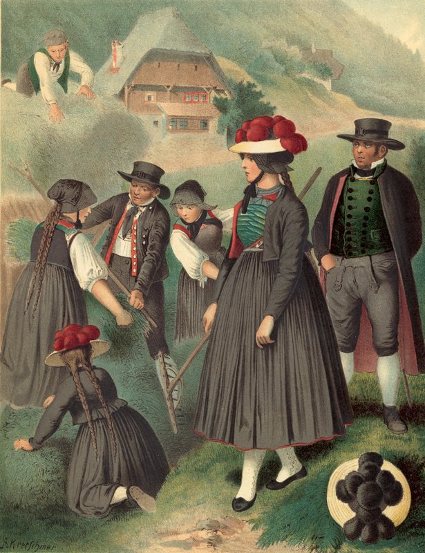 Tysk kostume, Baden Gutachthal af Albert Kretschmer