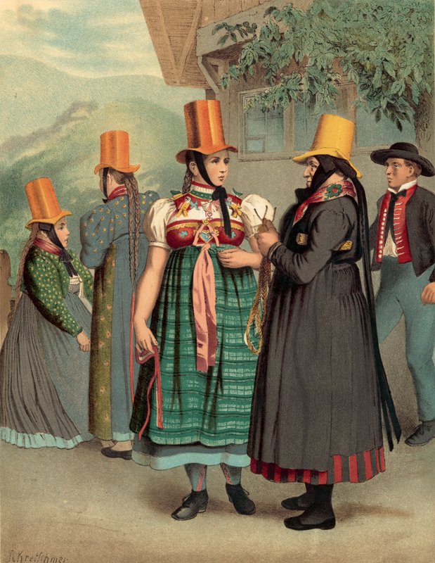 Tysk kostume, Baden Prechthhal af Albert Kretschmer