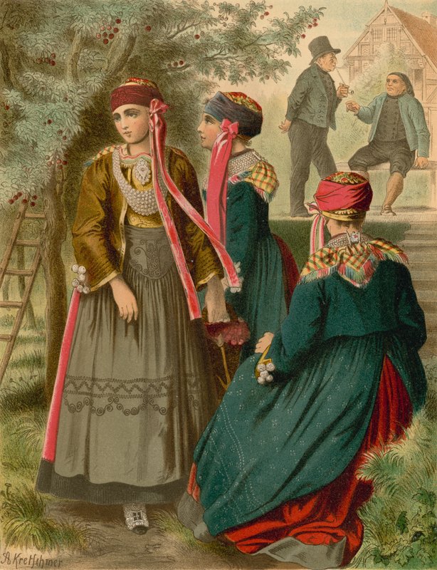 Tysk kostume, Hannover, Das alten Land af Albert Kretschmer