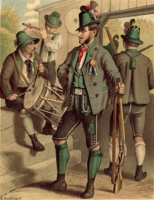 Tysk kostume, Østrig, Steiermark af Albert Kretschmer