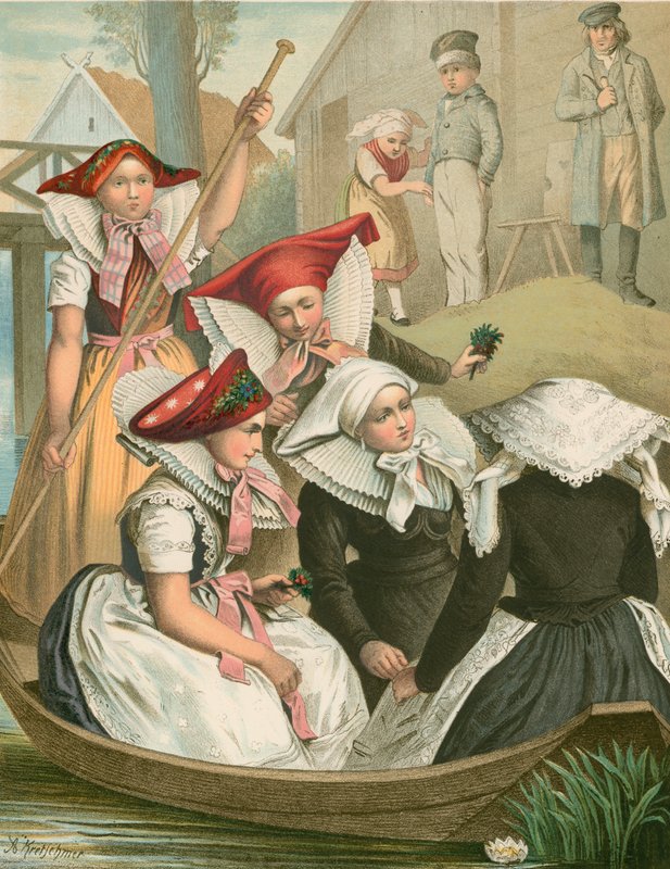 Tysk kostume, Preussen, Spreewald af Albert Kretschmer