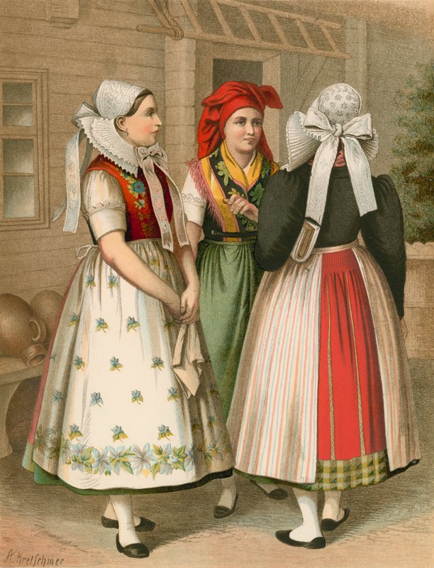 Tysk kostume, Preussen, Spreewald af Albert Kretschmer