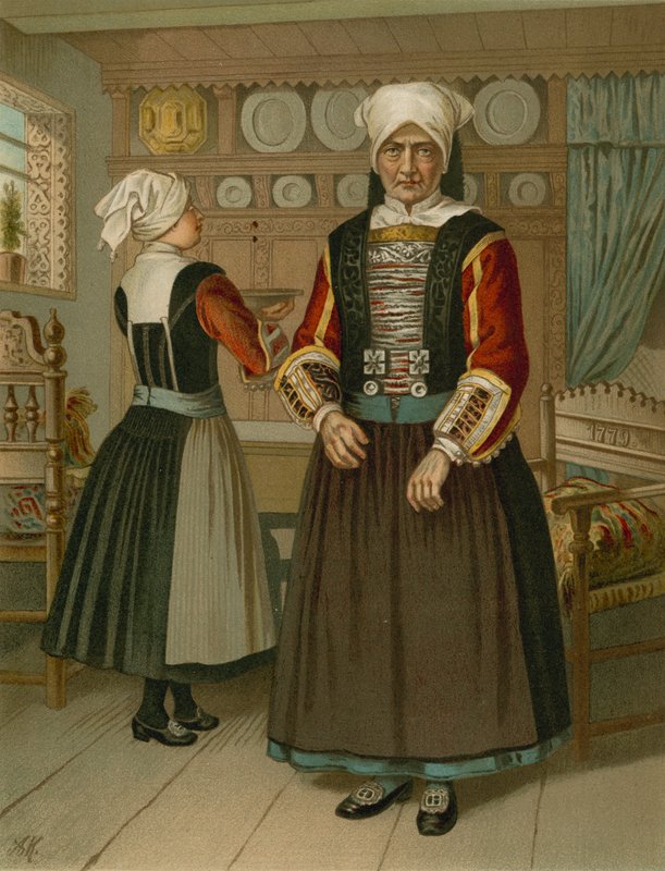 Tysk dragt, Slesvig, Ostenfeld af Albert Kretschmer