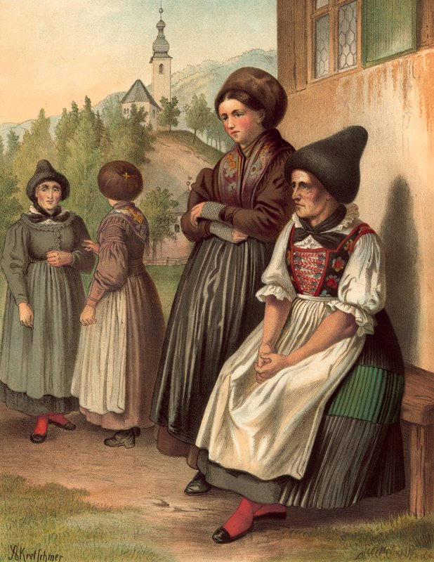 Tysk kostume, Tyrol, Ober-Innthal af Albert Kretschmer