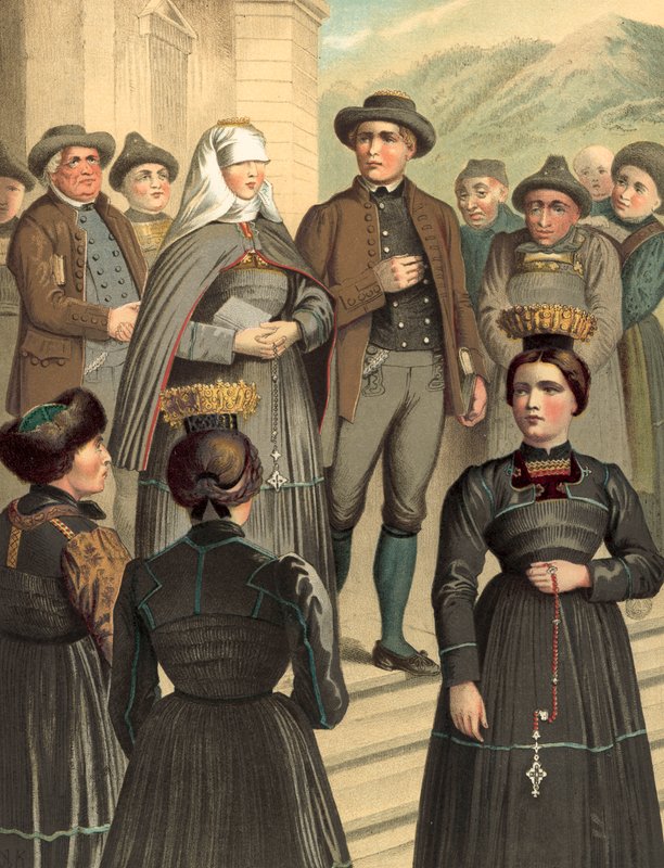 Tysk kostume, Vorarlberg, Bregenzerwald af Albert Kretschmer