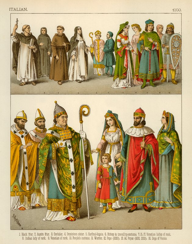 Italiensk kostume 1200 af Albert Kretschmer