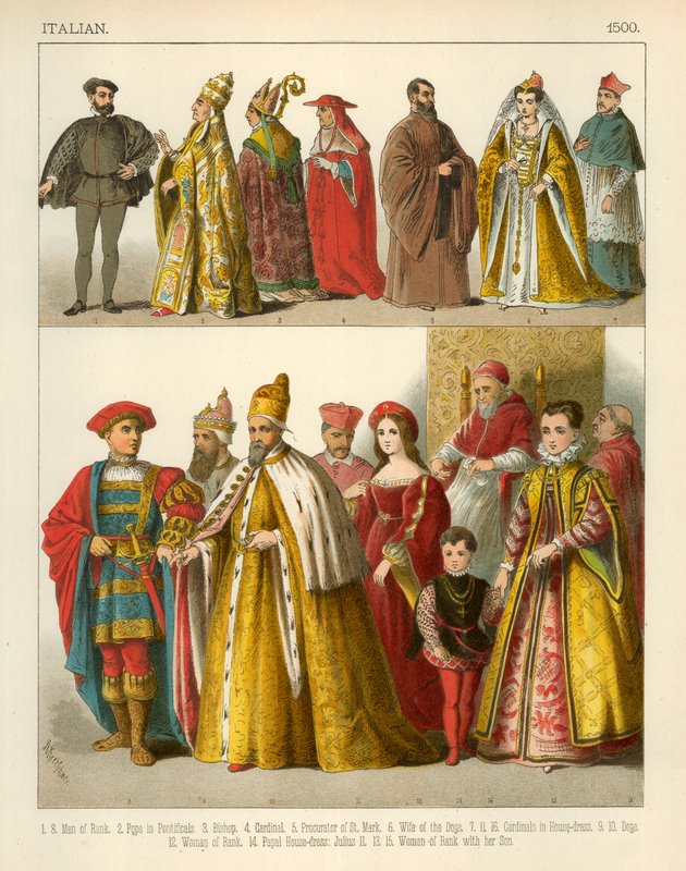 Italiensk kostume 1500 af Albert Kretschmer