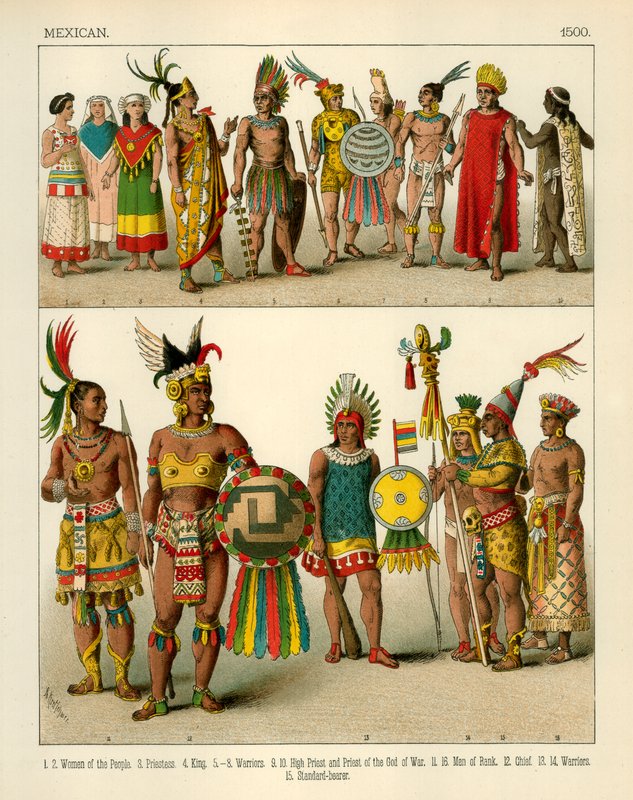 Mexicansk kostume 1500 af Albert Kretschmer
