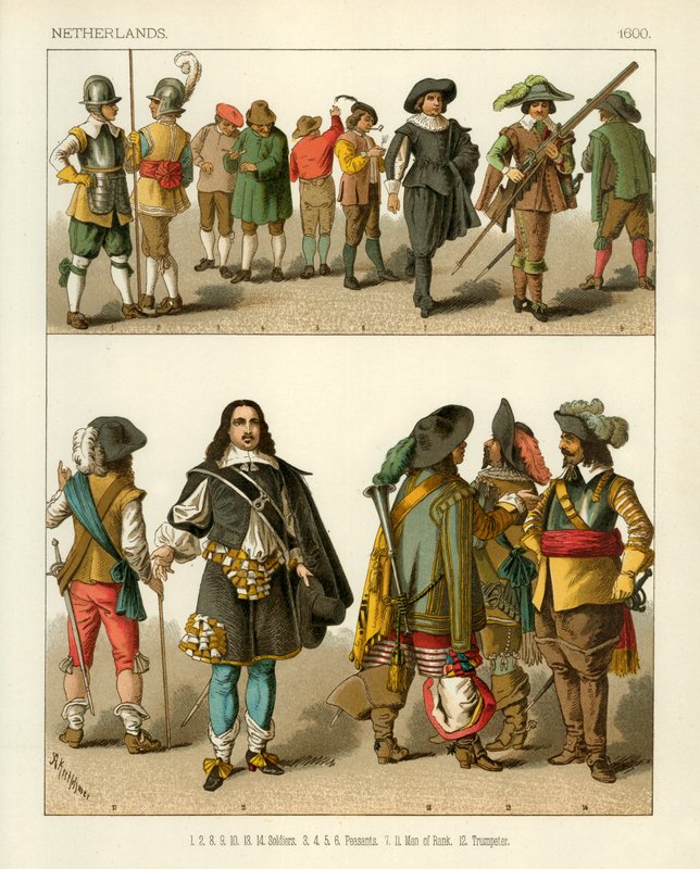 Hollandske kostumer 1600 af Albert Kretschmer