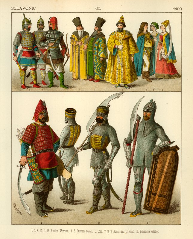 Sclavonic kostume 1400 af Albert Kretschmer