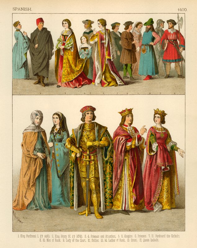 Spansk kostume 1400 af Albert Kretschmer
