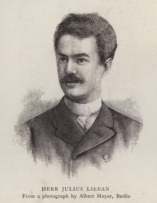 Julius Lieban, tysk operasanger (litho) af Albert Meyer