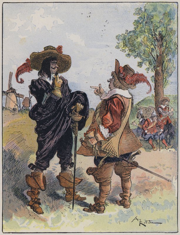 Illustration for Le Capitaine Bellormeau by and illustrated by A Robidadani af Albert Robida