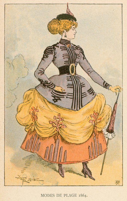 Strandtilstande 1864 af Albert Robida