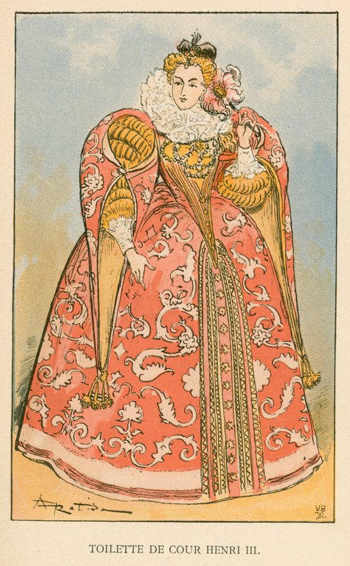 Henri III Hoftoilet af Albert Robida